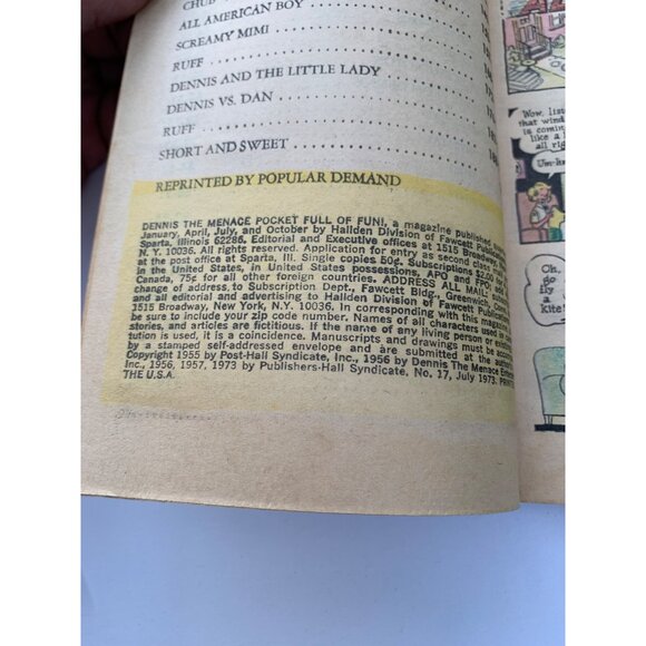 Dennis The Menace Pocket Full of Fun No. 17 Comic Book Digest 1973 Edition - Picture 4 of 14